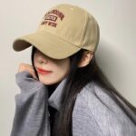 Letter-Embroidered-Baseball-Cap-Women-Hard-Top-Big-Brim-Cap-Outdoor-Sunscreen-Unisex-Snapback-Hat-Sports