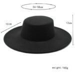 New-Fashion-French-Women-s-Hat-Big-Wide-Brim-10CM-Fedora-Hat-Derby-Wedding-Jazz-Hats