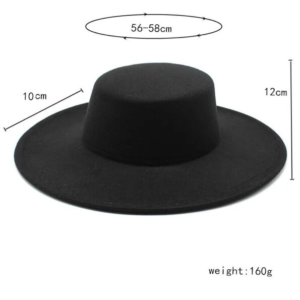 New-Fashion-French-Women-s-Hat-Big-Wide-Brim-10CM-Fedora-Hat-Derby-Wedding-Jazz-Hats-2