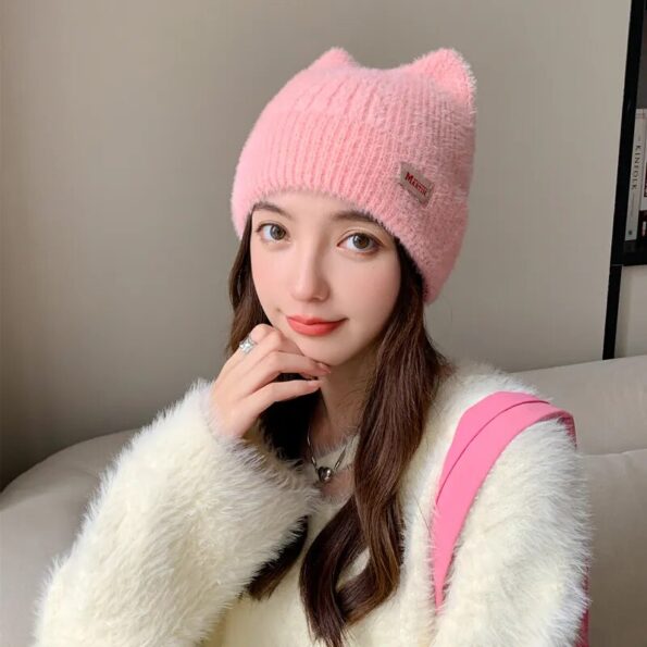 New-Women-Cute-Cat-Ear-Earflap-Winter-Hat-Fashion-Faux-Fur-Knitted-Hat-Kpop-Style-Soft-1