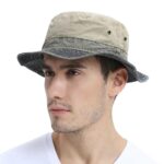 VOBOOM-Bucket-Hats-for-Men-Washed-Cotton-Outdoor-Panama-Hat-Summer-Fishing-Hunting-Cap-UV400-Sun