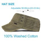 Washed-Cotton-Military-Caps-Men-Cadet-Army-Cap-Unique-Design-Vintage-Flat-Top-Hat